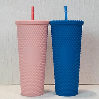 acrylic tumbler with straw